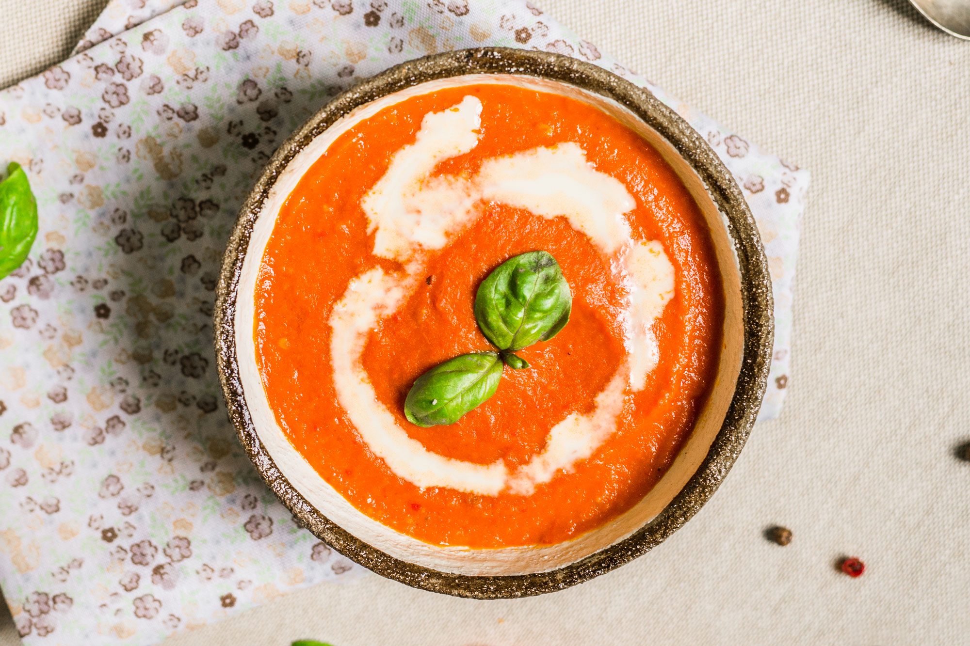 Tomato Soup In A Ceramic Bowl