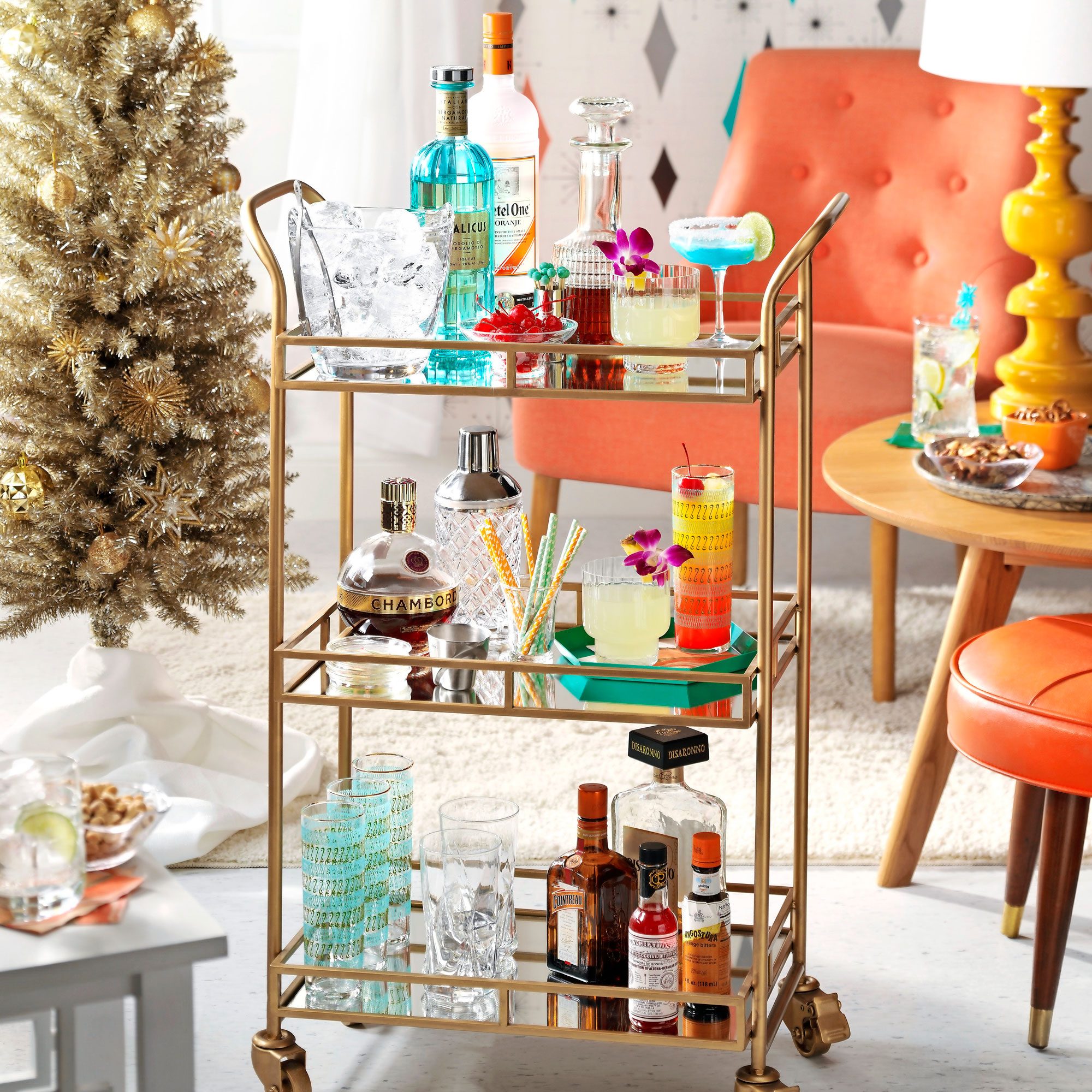 How to Stock a Bar Cart for the Holidays