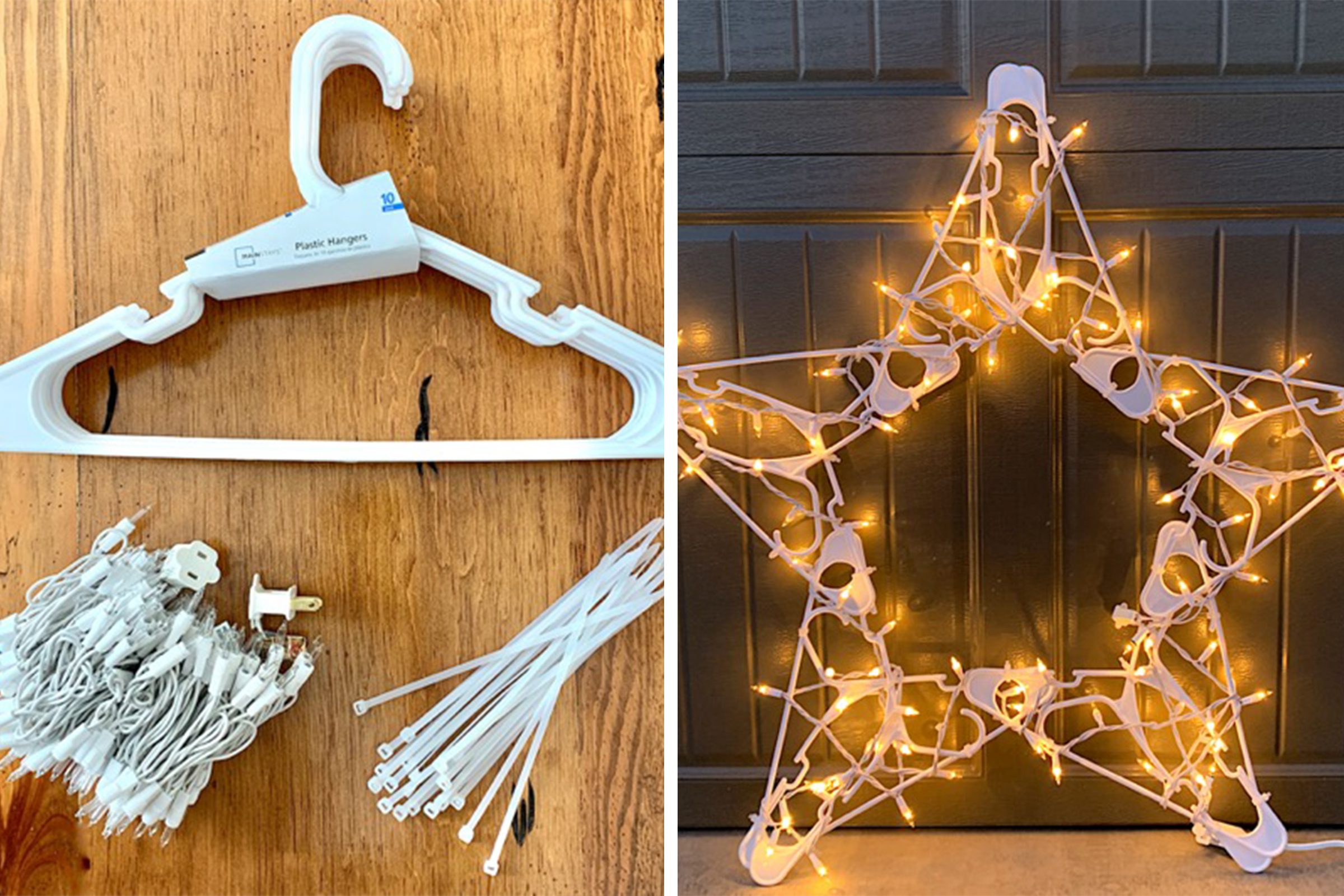 People Are Making Christmas Stars with Clothes Hangers—Here’s How
