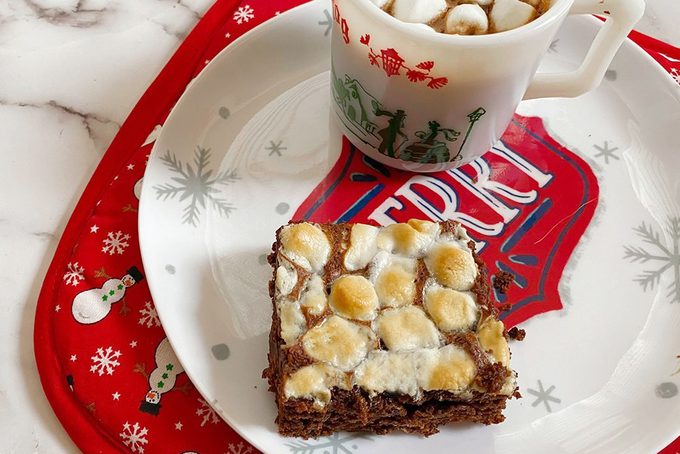 Hot Cocoa Brownies