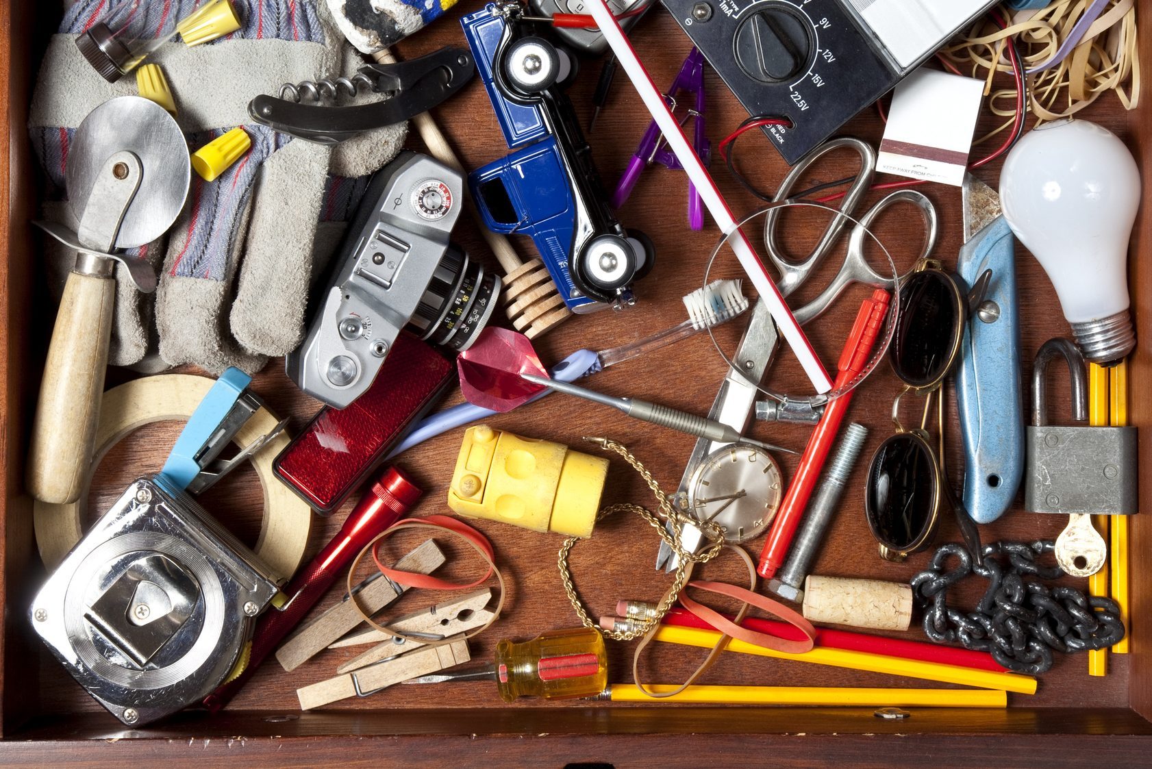 Junk in a drawer