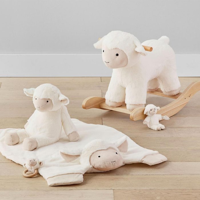 Lamb Critter Nursery Rocker