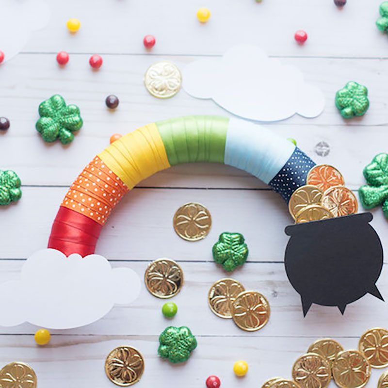 St Pattys Day Rainbow Closeup Via Blogger Sq