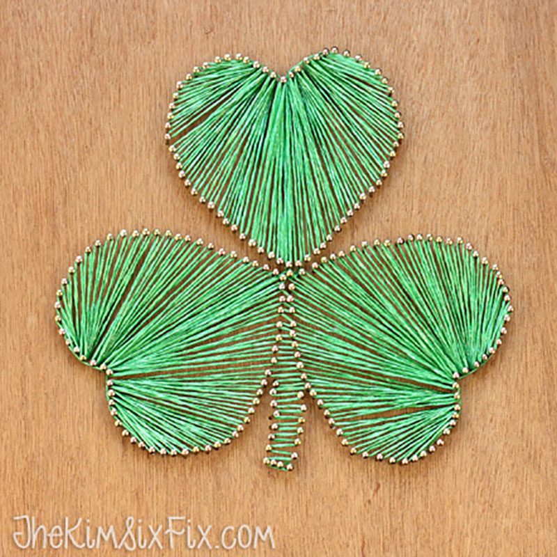 String And Nail Shamrock
