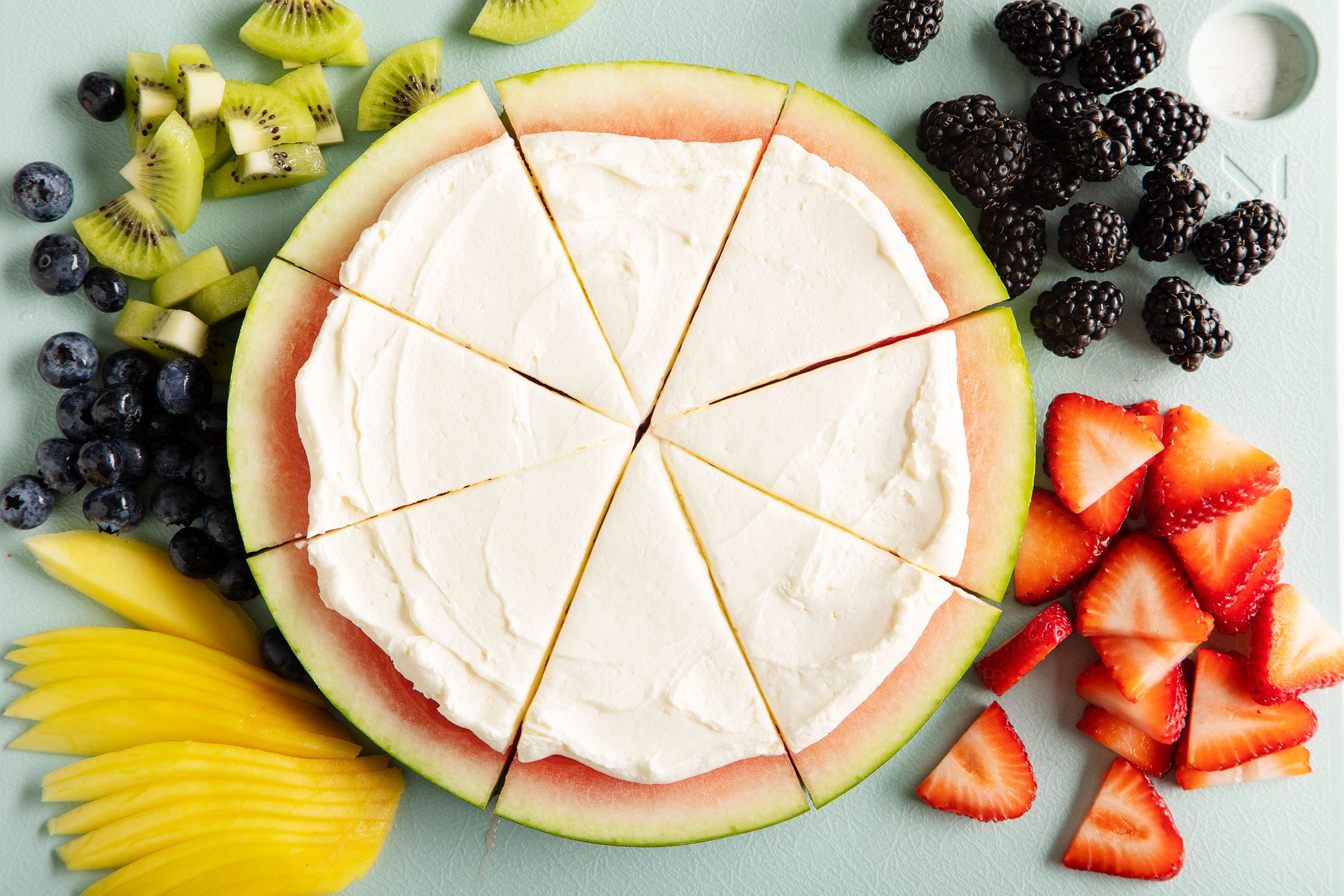 frosted cut watermelon