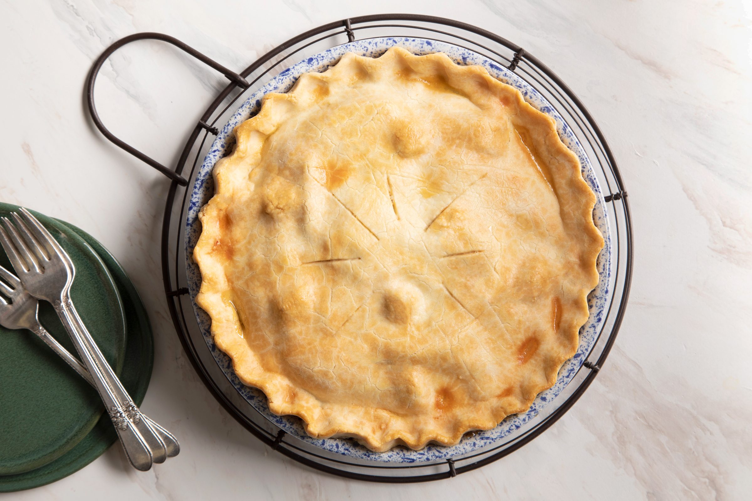 a baked gluten free apple pie