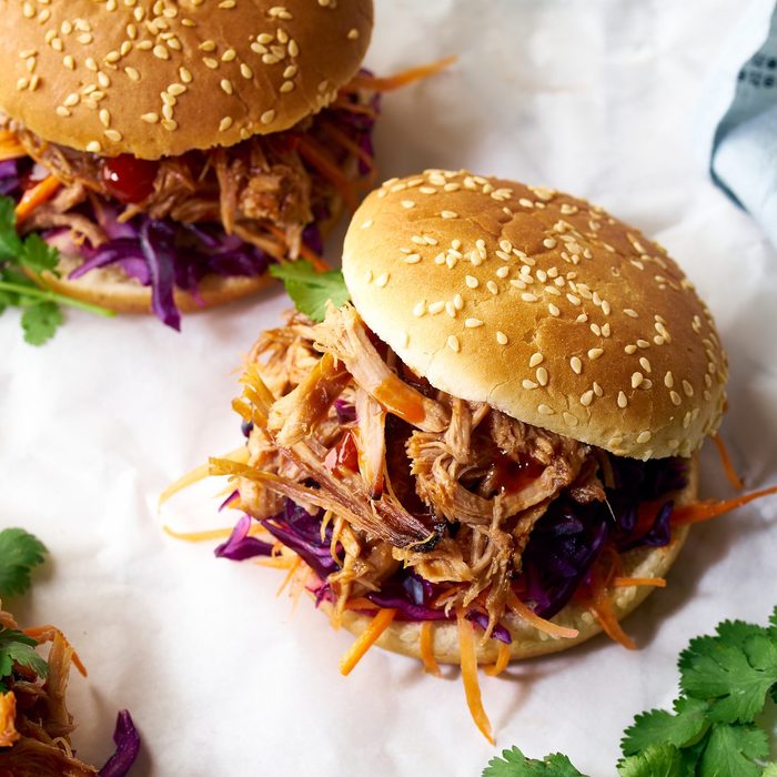 Pulled pork burgers