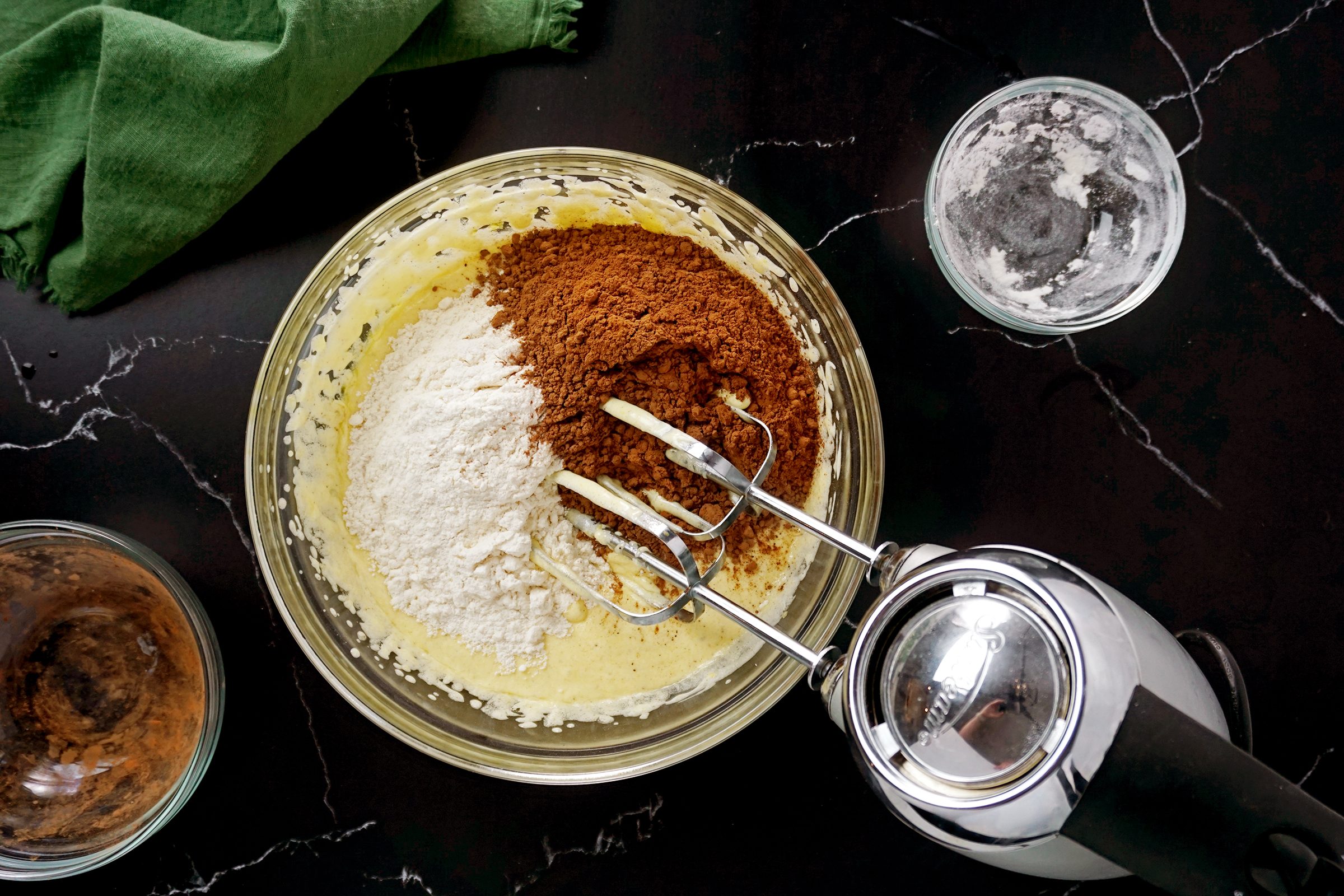 Chocolate Magic Cake dry ingredients