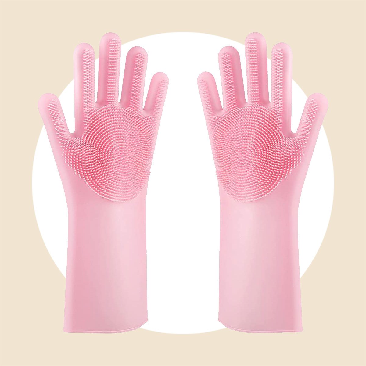 Scrubbing Rubber Gloves