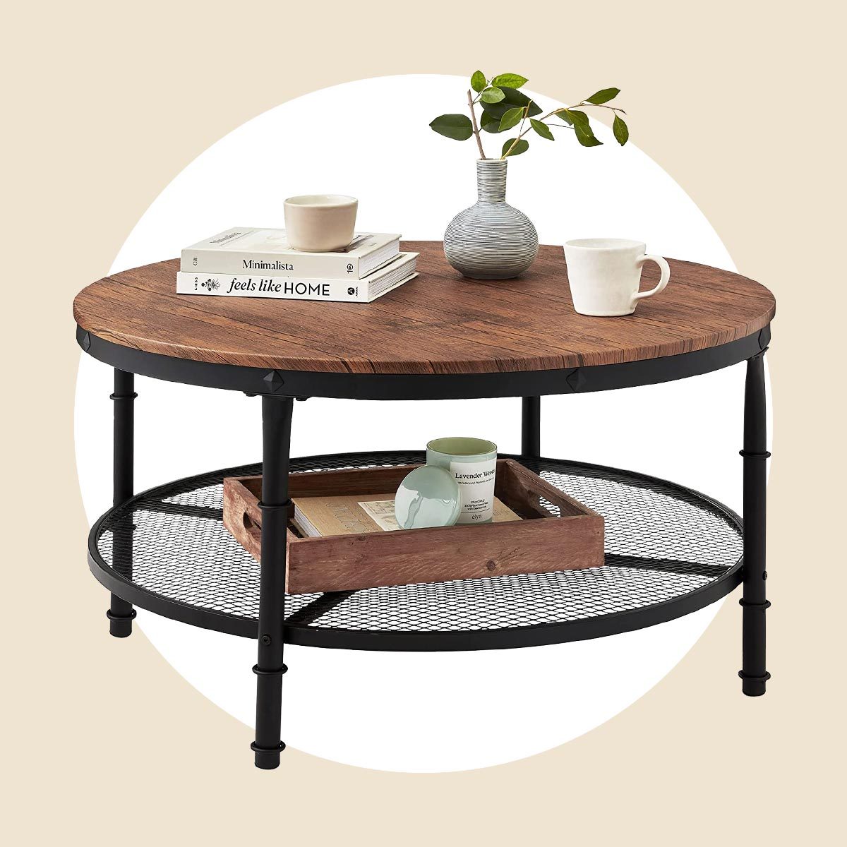 2 Tier Industrial Coffee Table