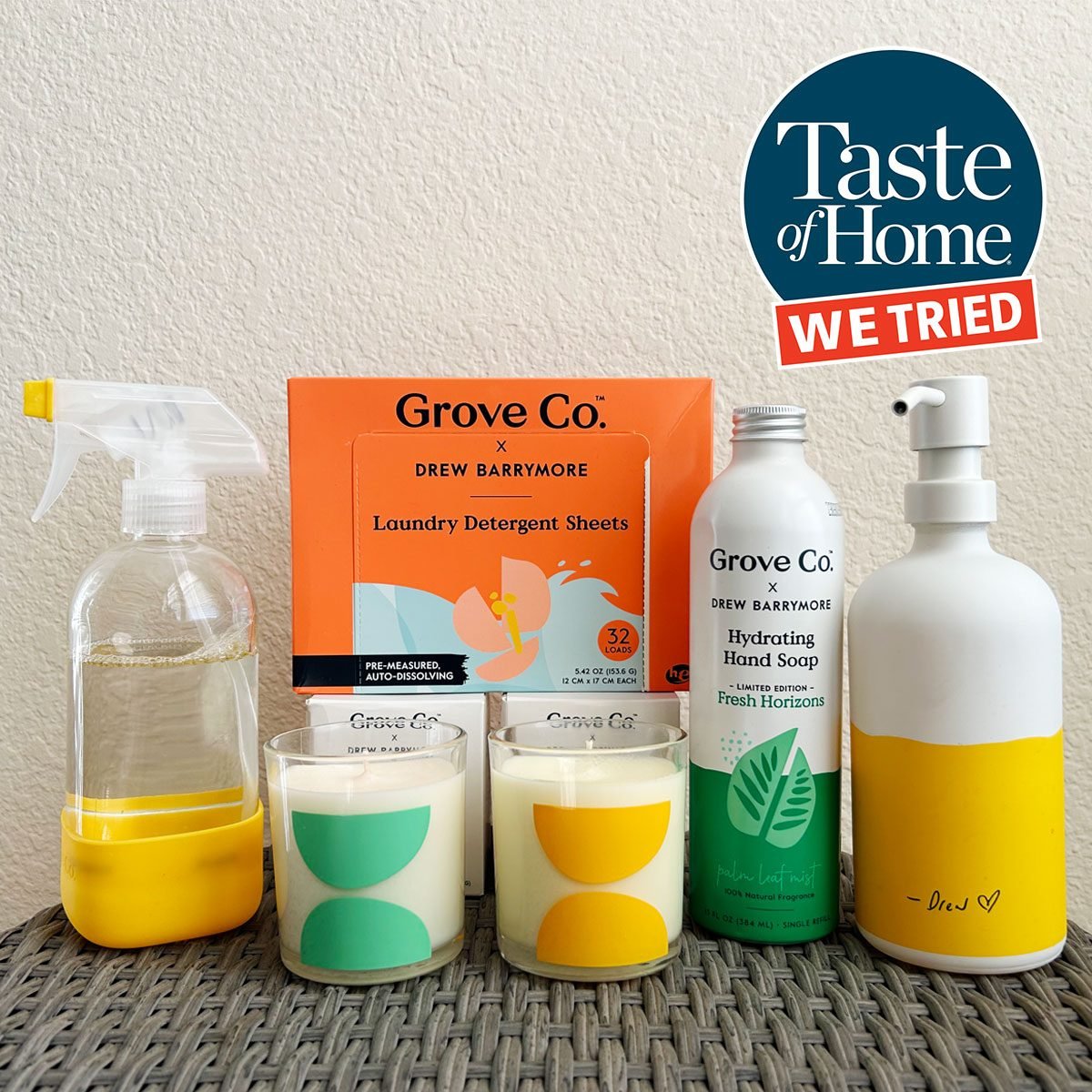 Drew Barrymore’s New Eco-Friendly Cleaning Collection Smells Like a Tropical Spring Day