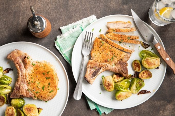Oven Baked Bone In Pork Chops