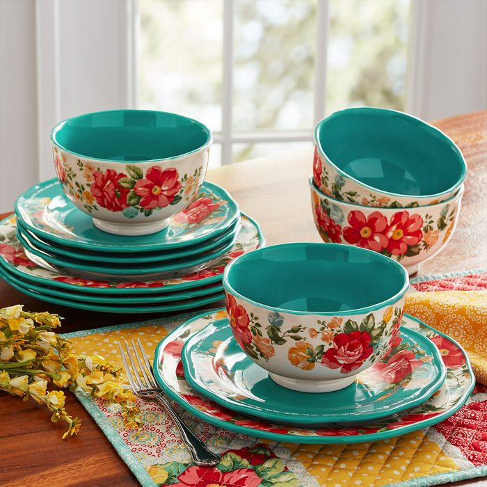 Vintage Floral 12 Piece Dinnerware Set