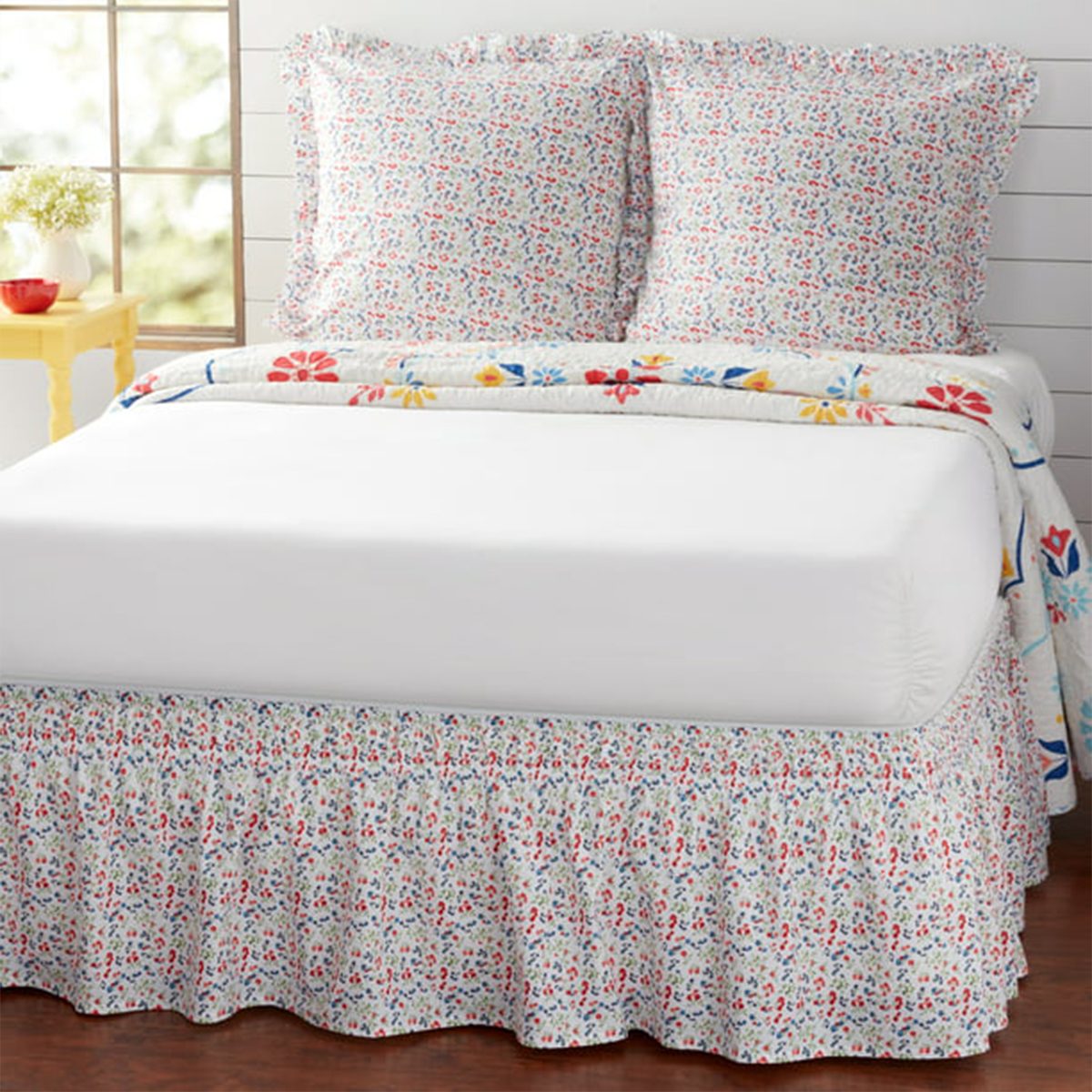 Wildflower Bed Skirt And Sham Set
