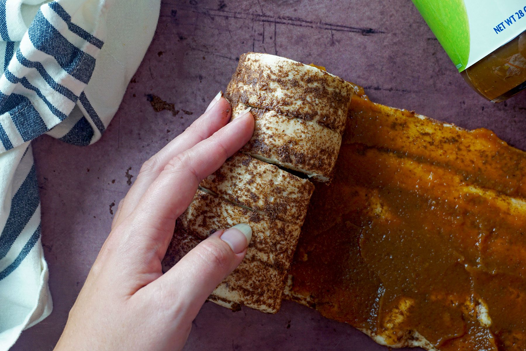 Reroll apple cinnamon role