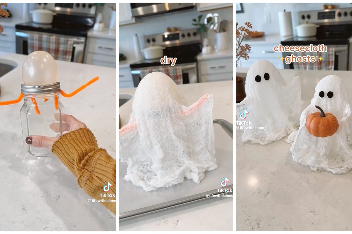 How to Make the Cheesecloth Ghosts That Are All Over TikTok Right Now