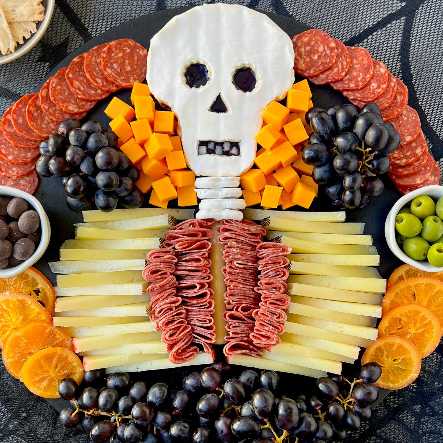 Overhead Skeleton Charcuterie Board Meg Quinn For Toh