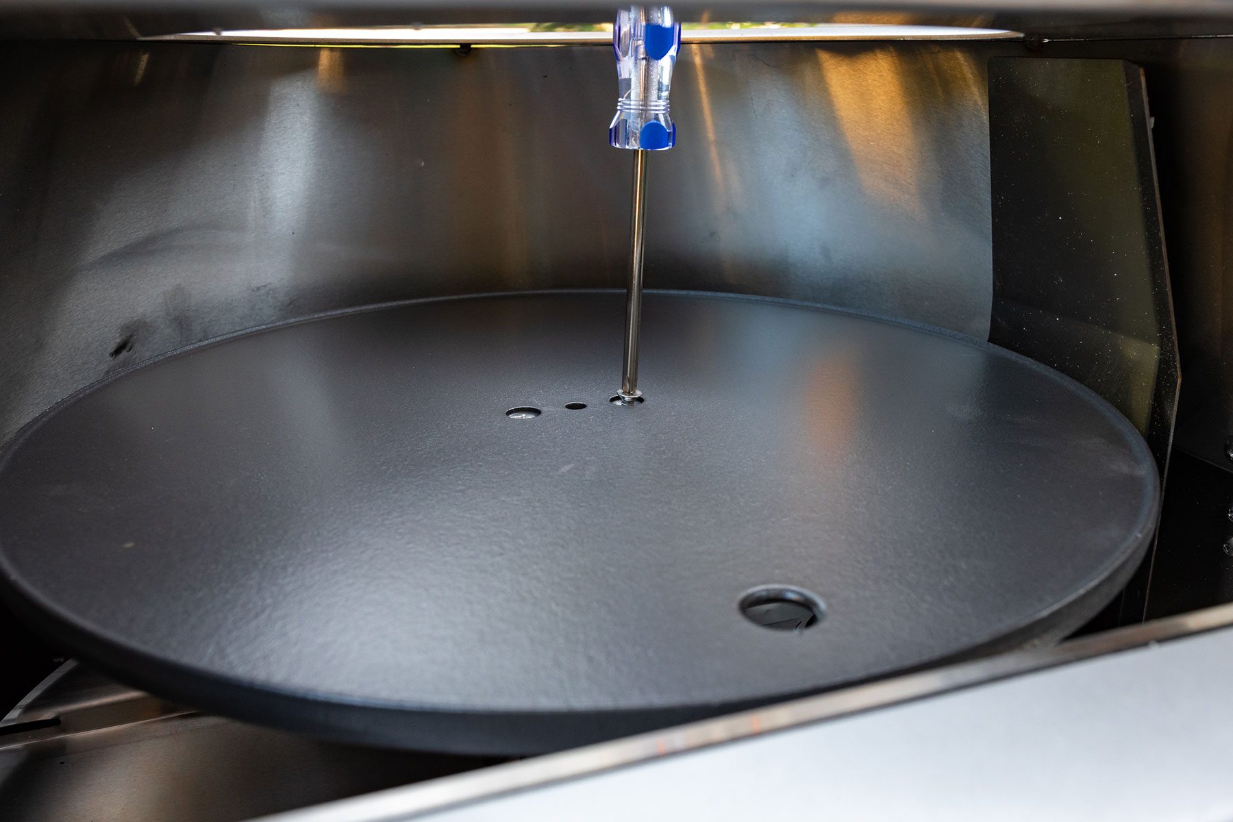 Closeup of Blackstone Pizza Oven