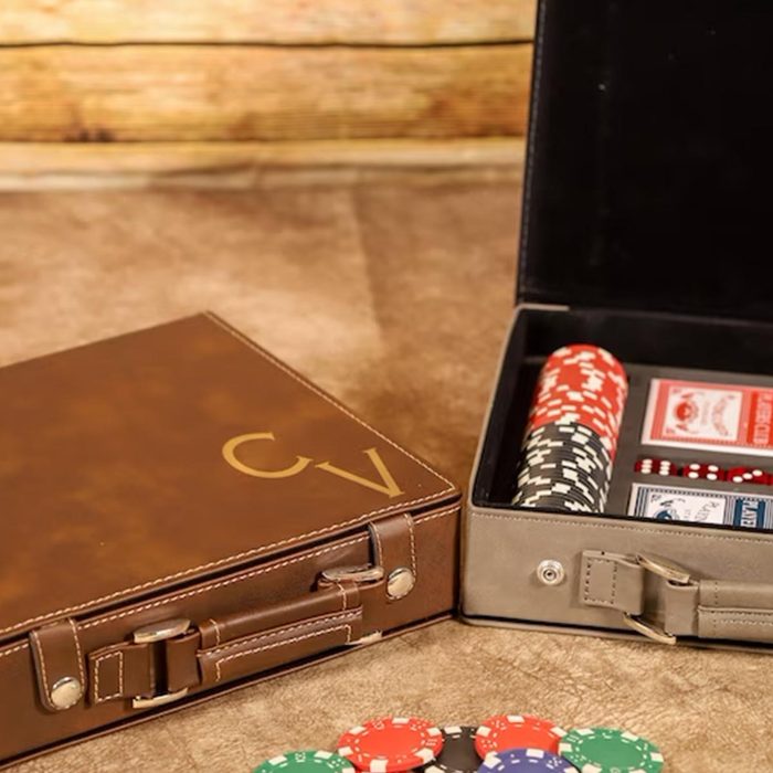 Engraved Poker Set