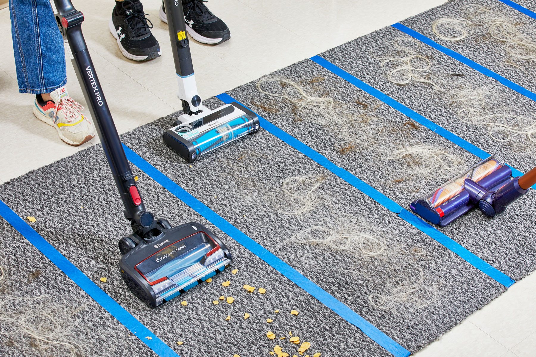 shark vacuums tested on carpet