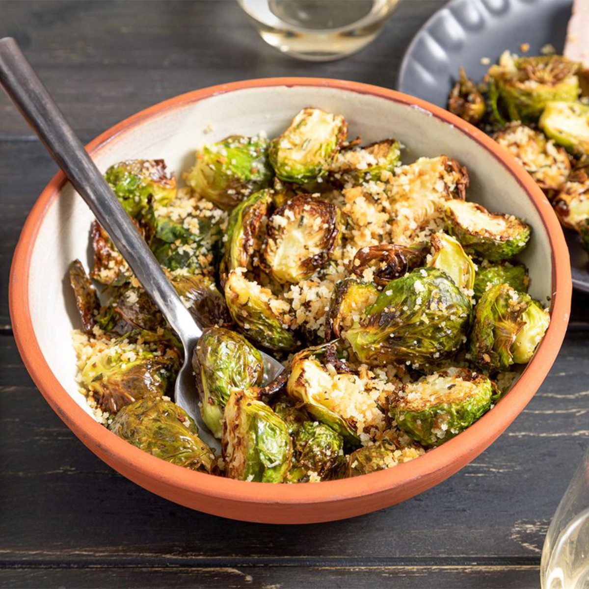 Air Fryer Garlic Rosemary Brussels Sprouts Ssedit