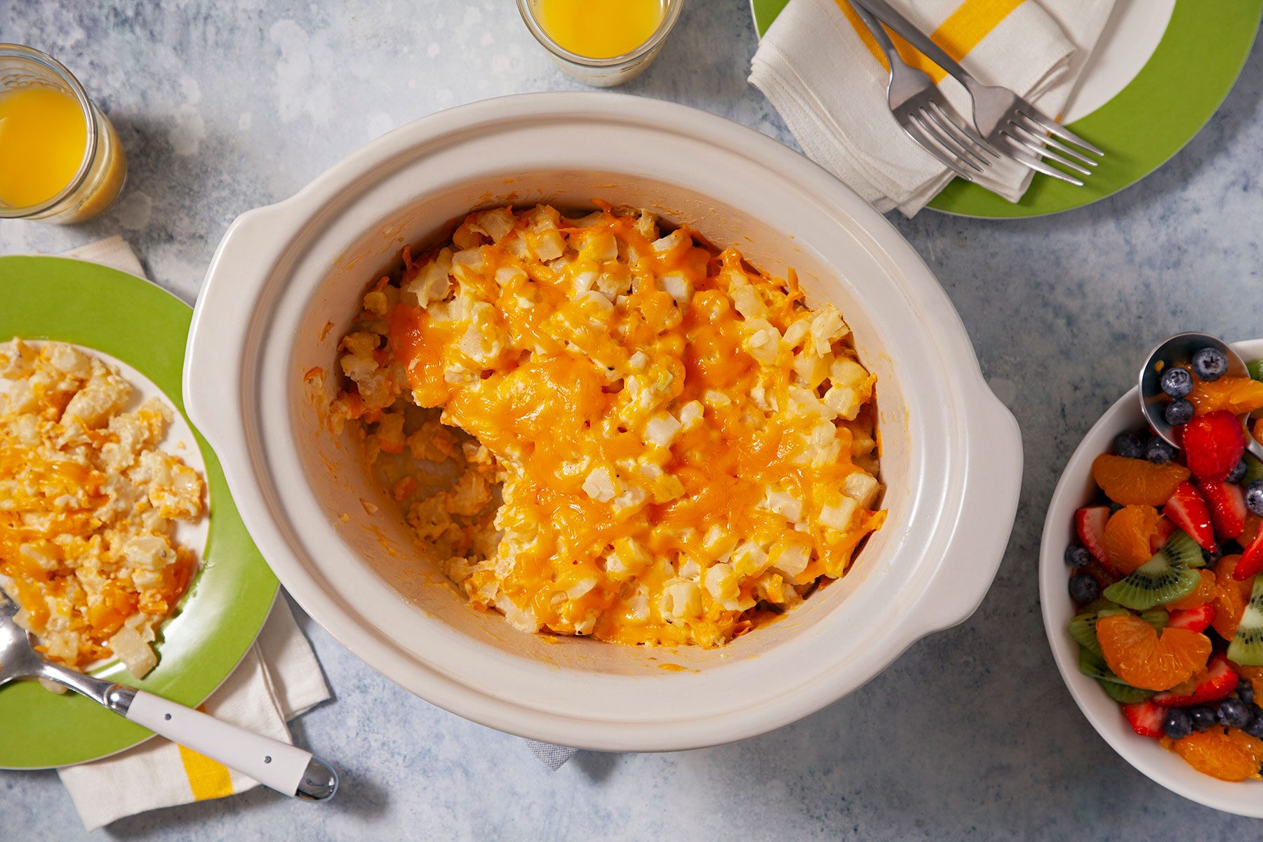 Cooked Comforting Cheesy Potatoes