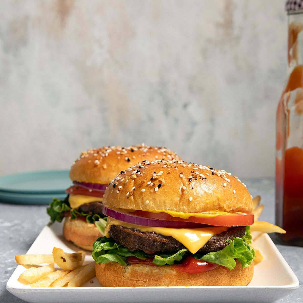 Air-Fryer Frozen Burgers