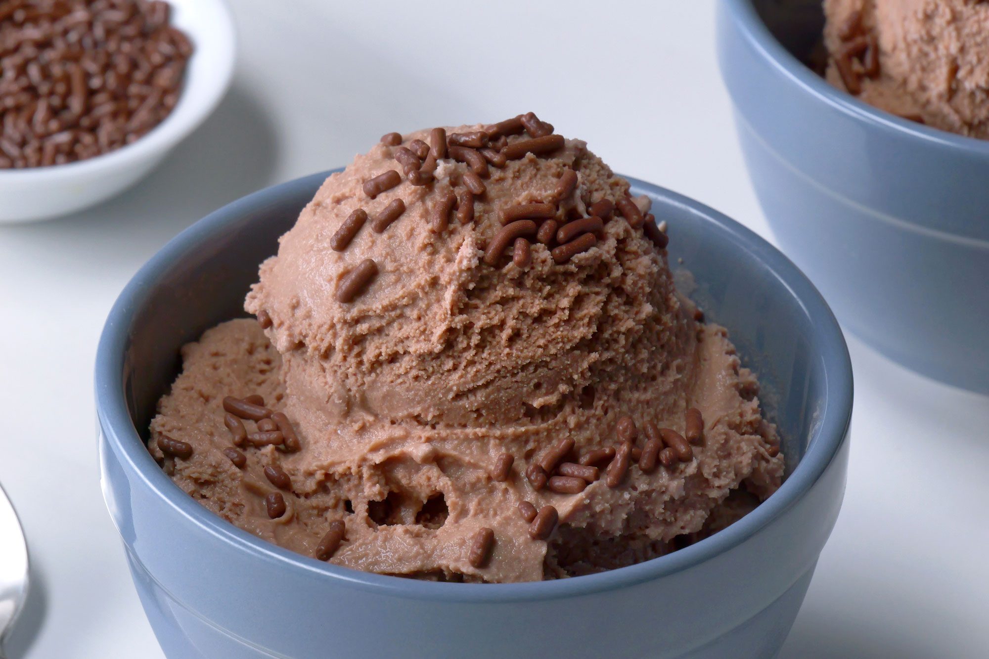 Chocolate Ice Cream served in a bowl