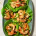 Shrimp Lettuce Wraps with Peanut Sauce