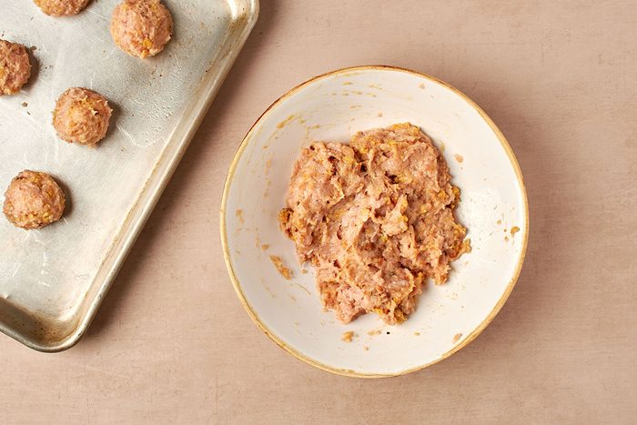 Make chicken meatballs