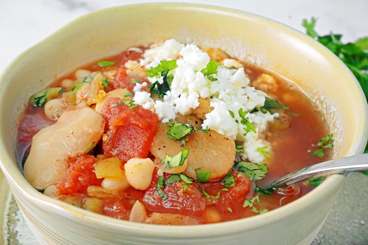 Mexican Bean Soup close up