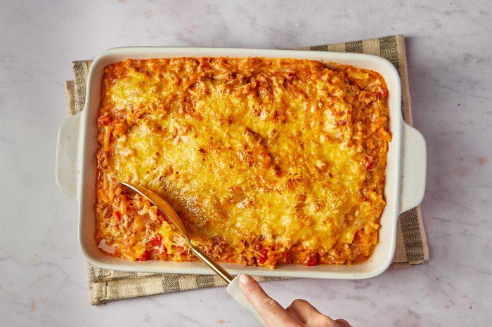 This Mexican mac and cheese is an entire meal in one dish—a meal even the pickiest eaters will pick for dinner many times a month. And the busy chef won't mind, as it's on the quicker and easier side.