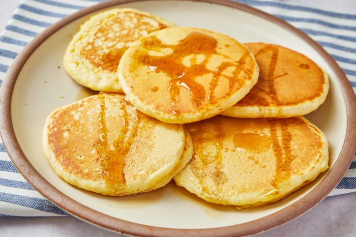 If you’re bored of your traditional flapjack recipe, try making these cornbread pancakes. They’re fluffy and full of comforting flavors and will delight any brunch spread.