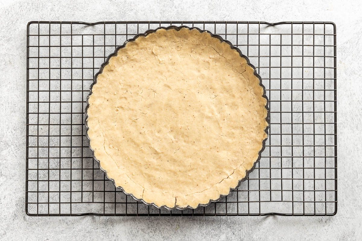 Taste of Home Peach Tart recipe photo of the tart crust. 