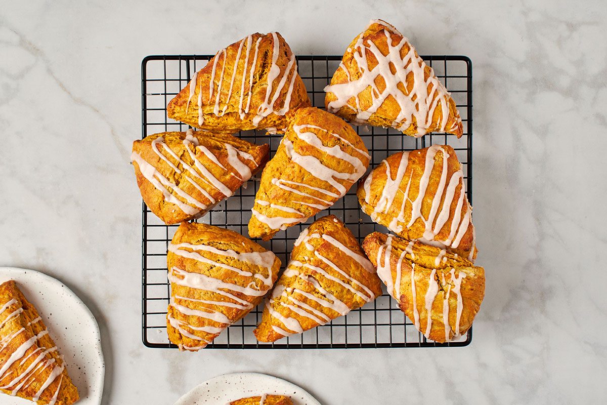 Moist pumpkin scones recipe by Taste of Home