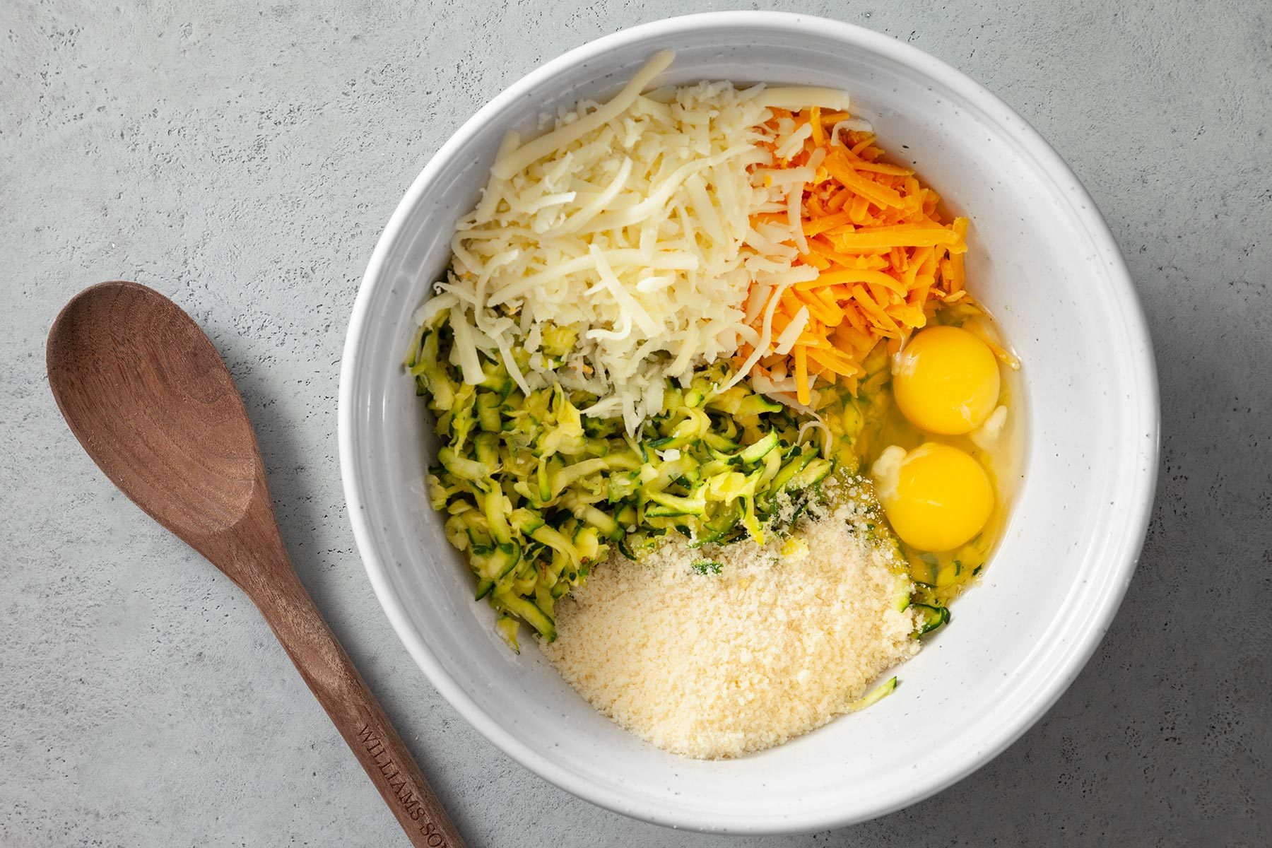 overhead shot of ingredients