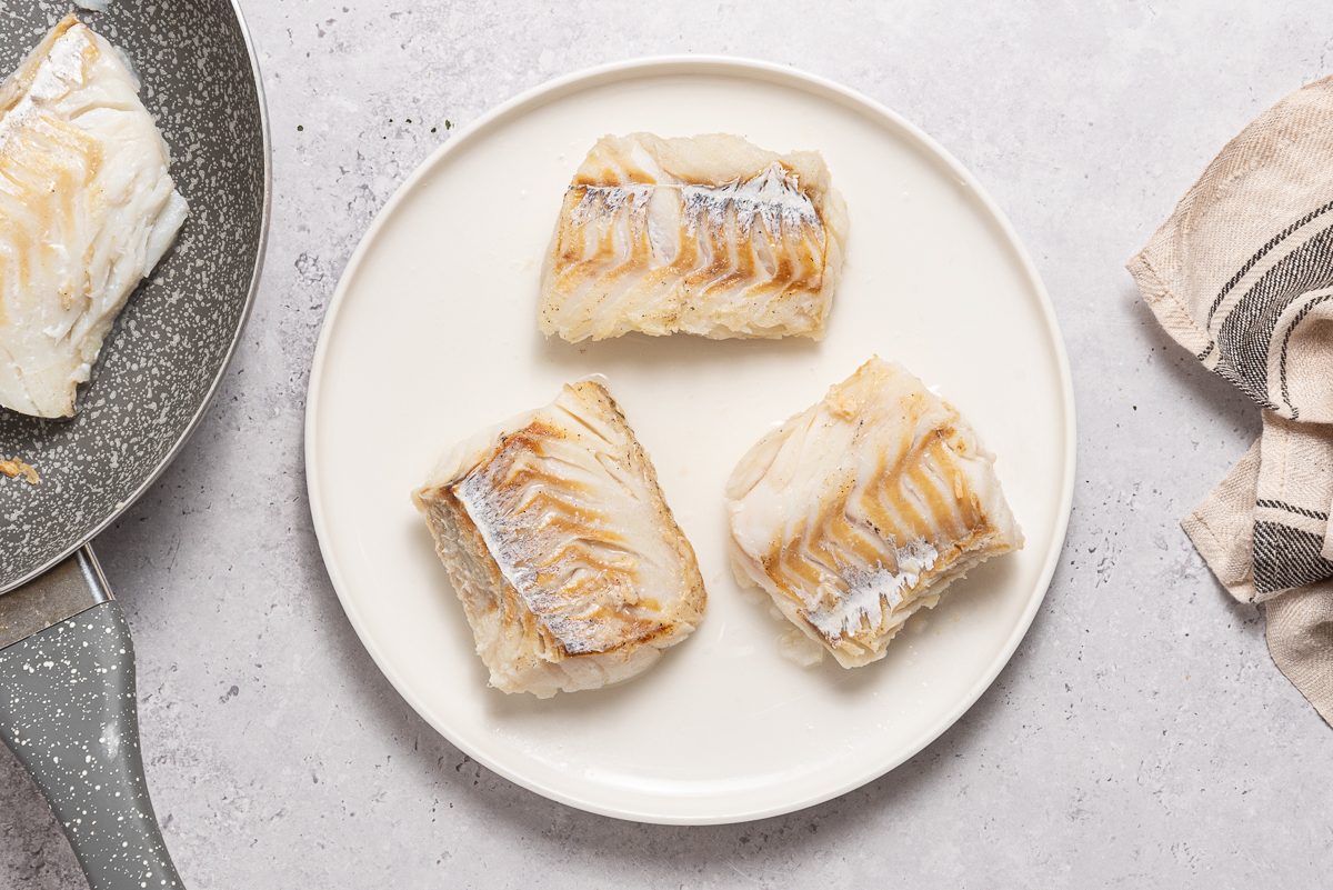 Cod Fillets In A Plate