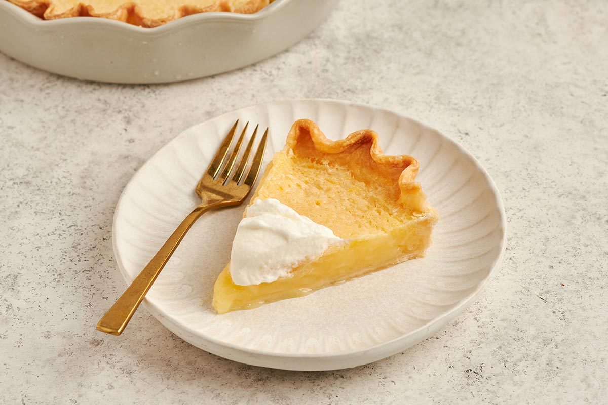 This simple lemon pie by Taste of Home combines tart citrus flavors with a flaky crust.