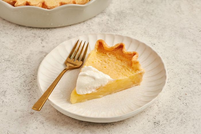 This simple lemon pie by Taste of Home combines tart citrus flavors with a flaky crust.