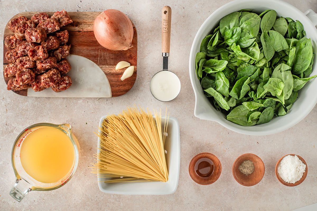 Pasta With Sausage And Spinach By Taste Of Home Ingredients