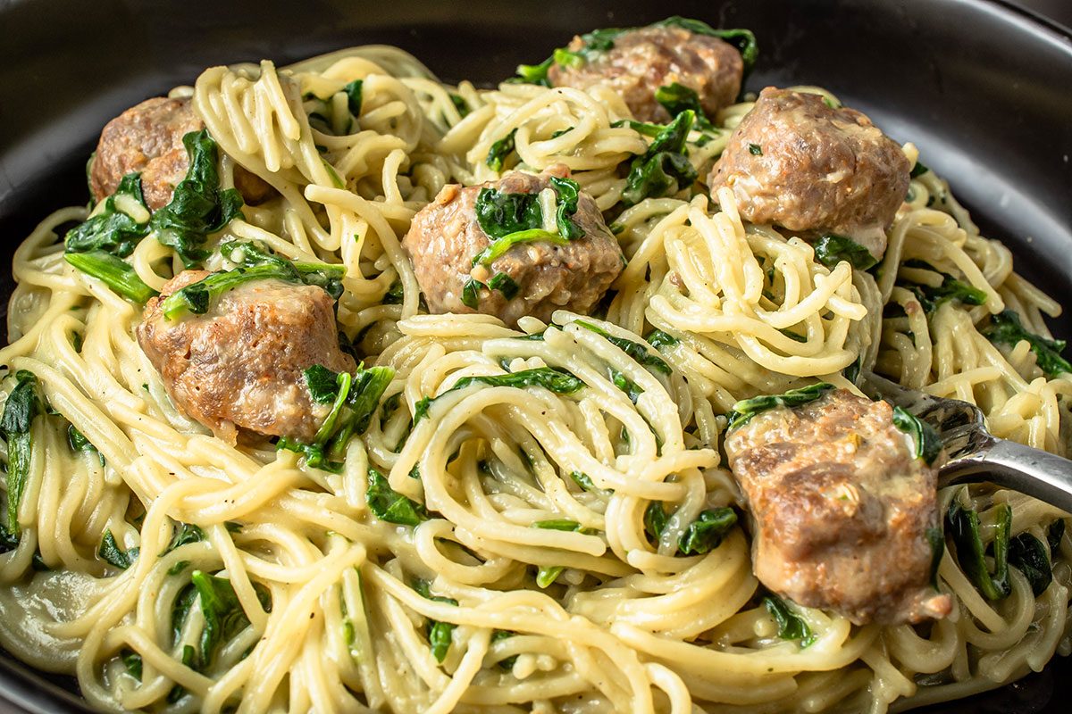 Pasta With Sausage And Spinach By Taste Of Home