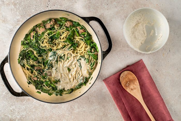 Pasta With Sausage And Spinach By Taste Of Home Step By Step