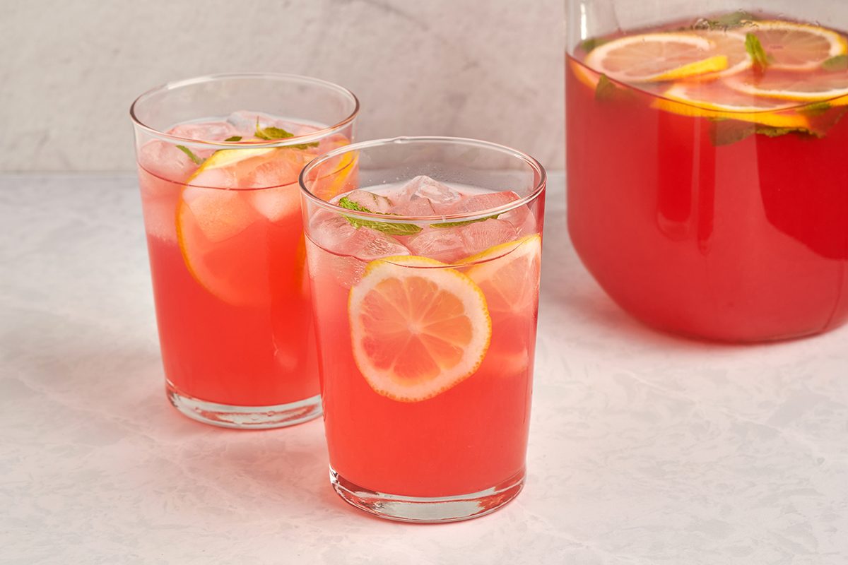 Put a fruity twist on lemonade with this peach lemonade recipe by Taste of Home.