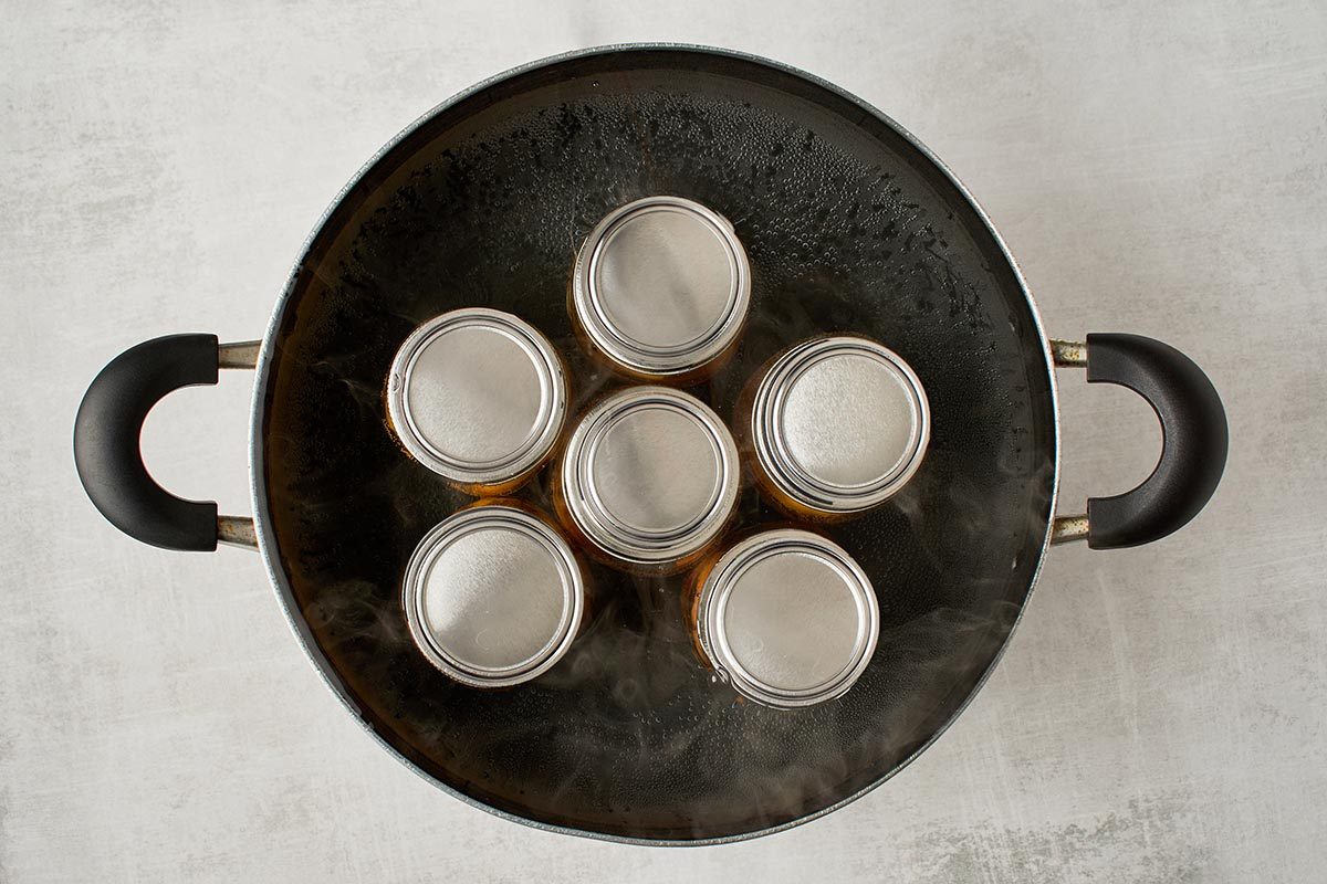 Process jars in a canner
