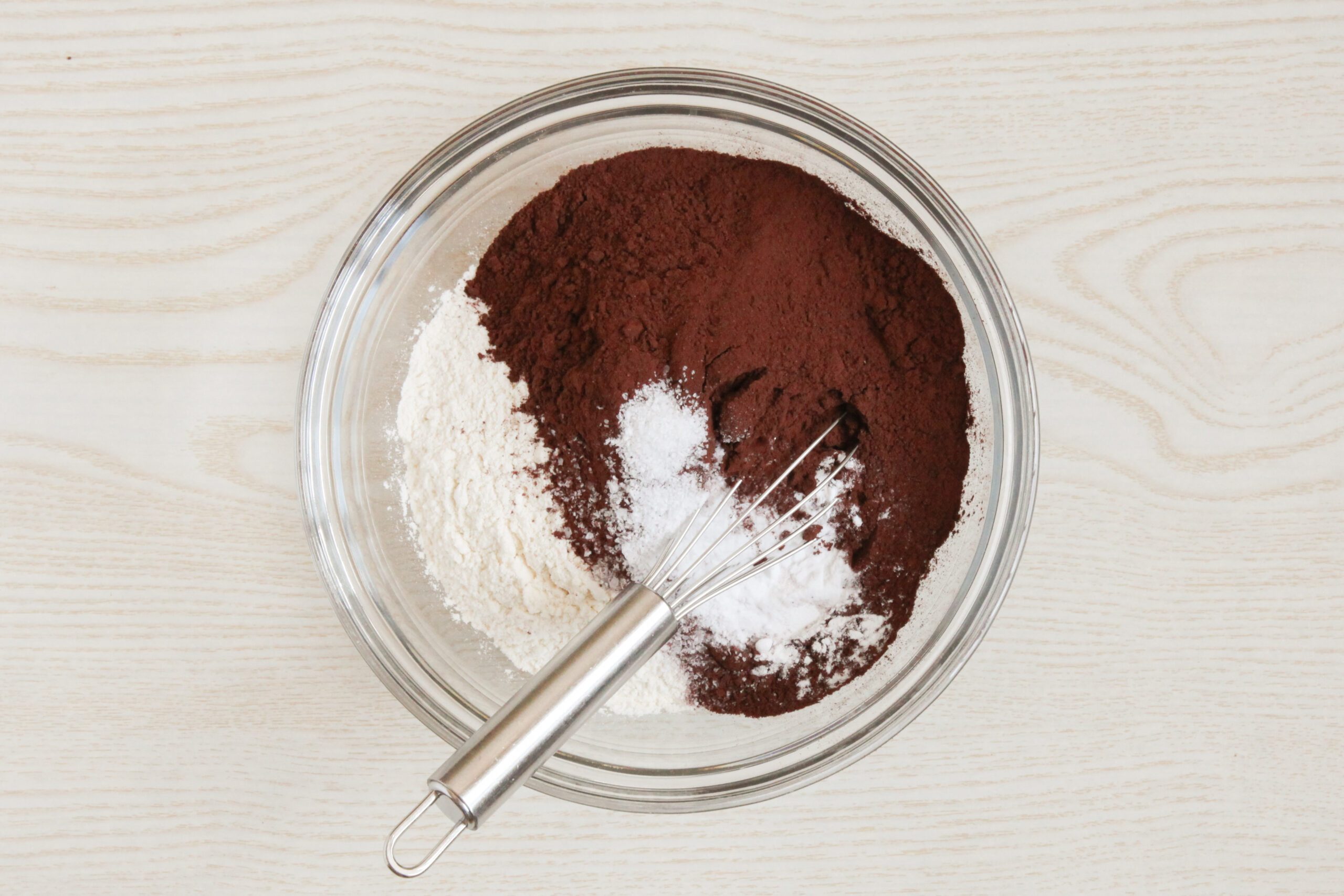 Whisking together dry ingredients