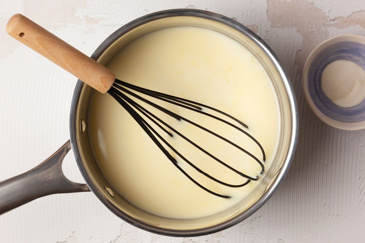 Step 1 of Taste of Home Swedish Creme is to combine the cream and 1 cup of sugar; cook and stir over low heat until a thermometer reads 160°F. Do not allow it to come to a boil. Stir in the gelatin until completely dissolved.