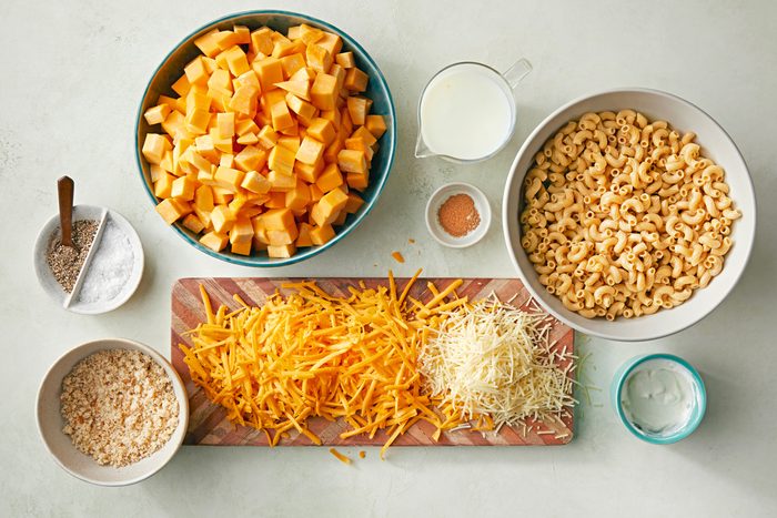 Overhead ingredient shot