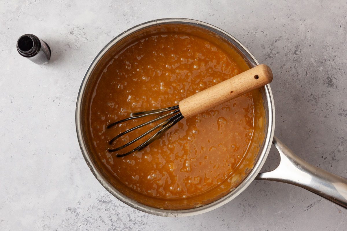 Step 4 of Butterscotch Hard Candy is to add the extract