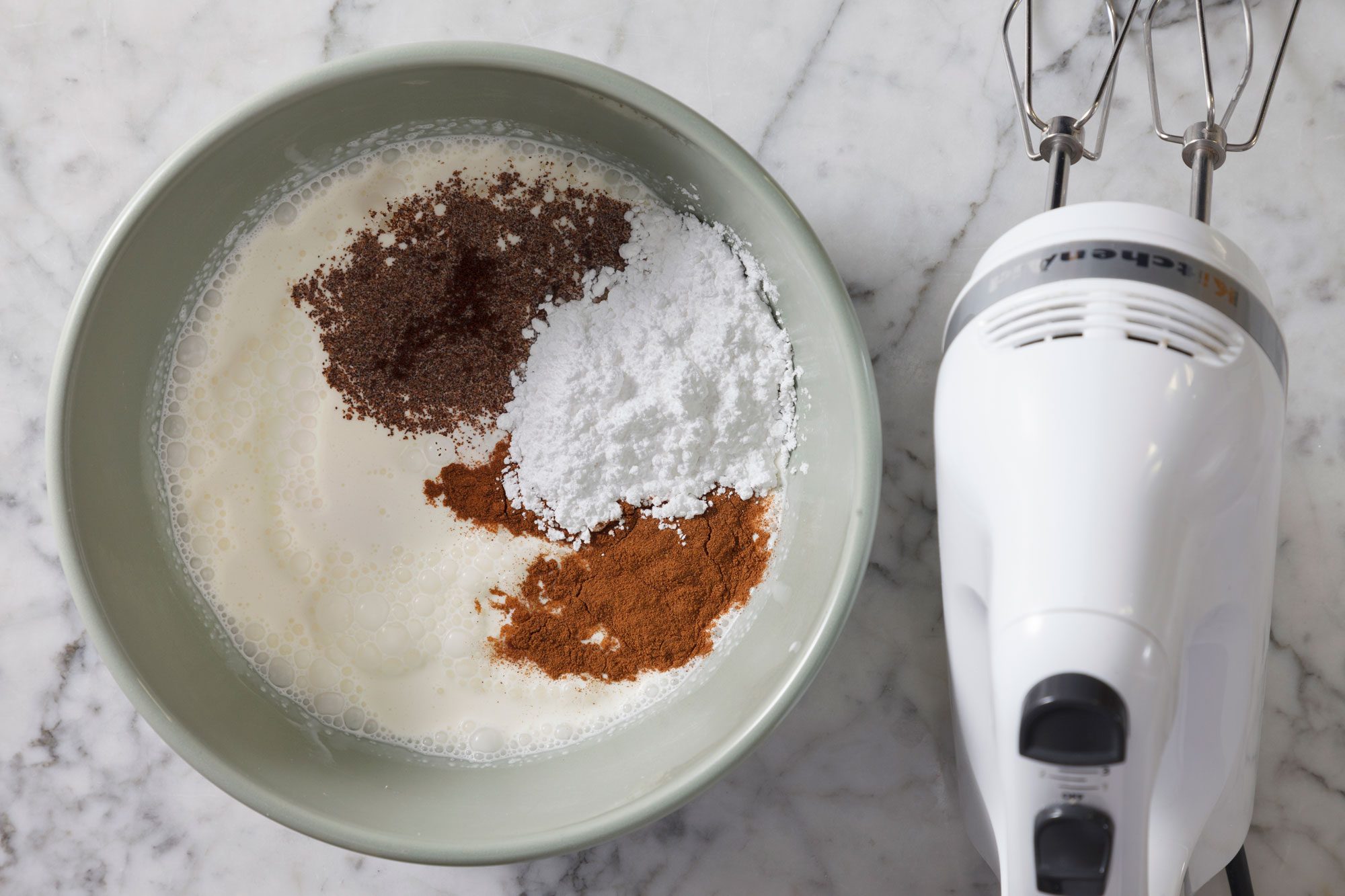 In a chilled large bowl, combine the first five filling ingredients;