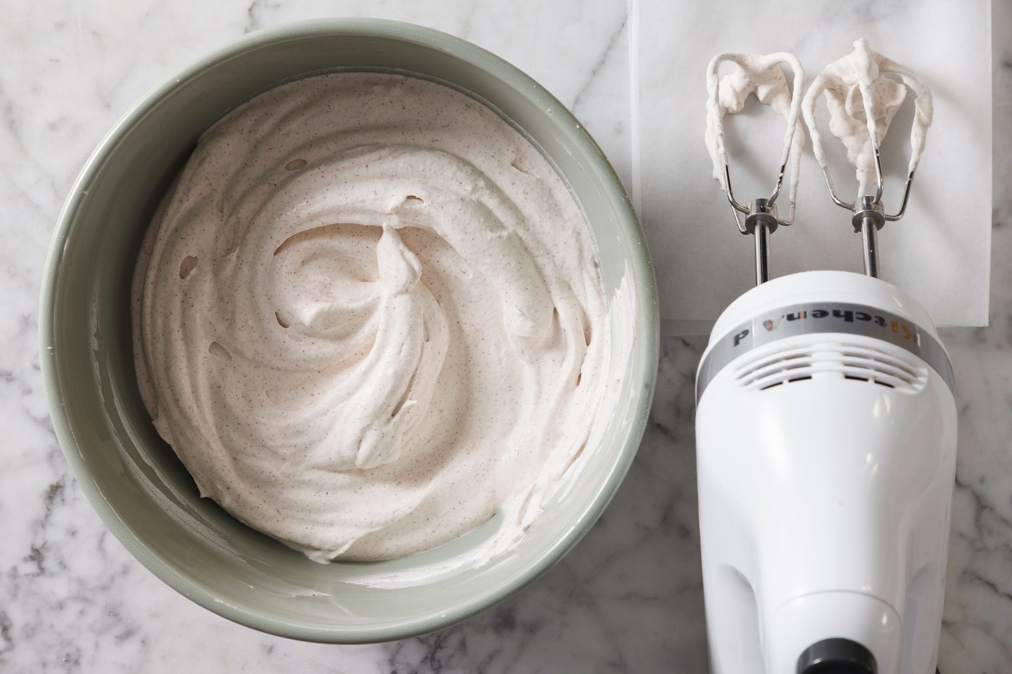 beat until soft peaks form.